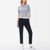 Fila Solid Color Sports Knitted Striped Straight Leg Casual Pants Women Bottoms Legendary-Blue F11W221603FNV