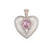 Handmade Morganite Rare Gemstone 925 Sterling Silver Jewelry Pendant1.4" For Mom CP-15-10
