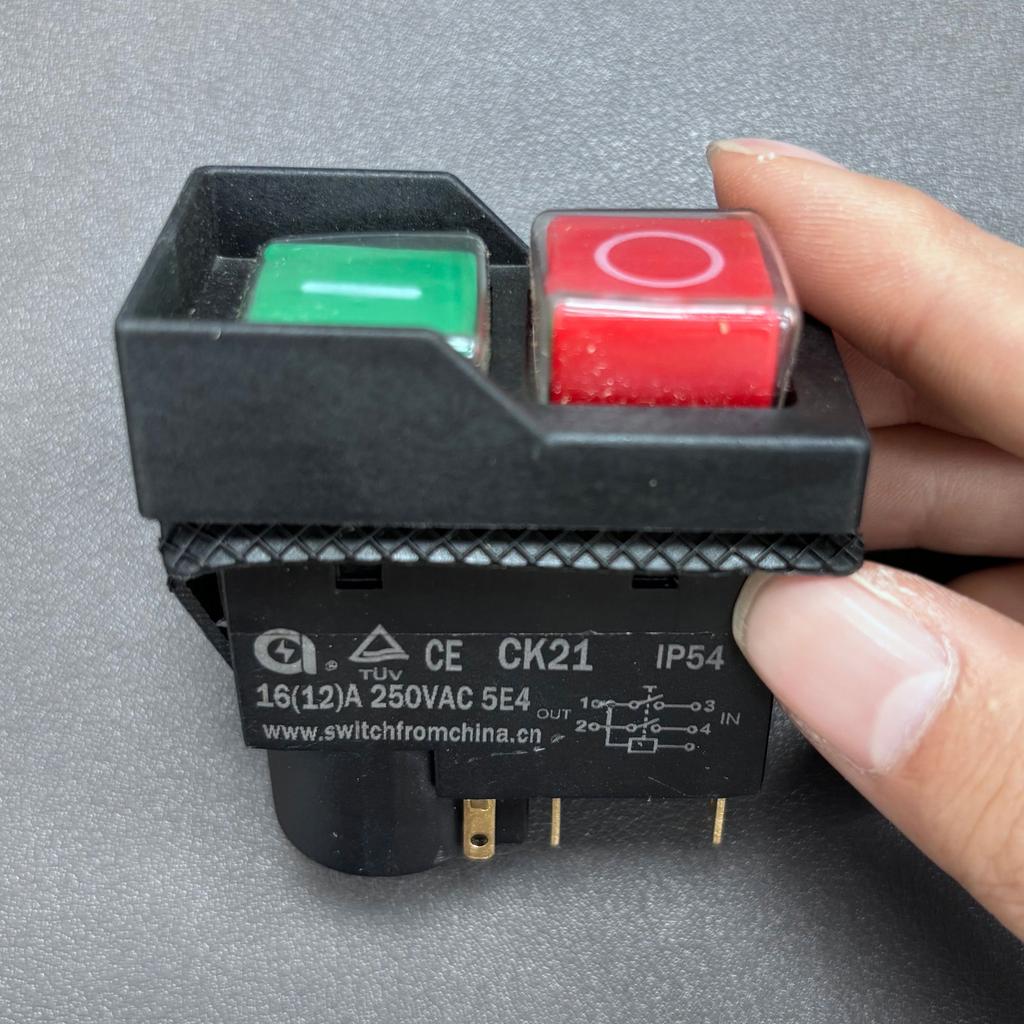 Advanced CK21 Electromagnetic Component 250V 16A Start Push Button Simple Operate Suitable for Various Applications