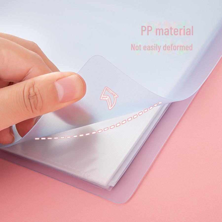 Прозрачная многослойная папка-буклет формата А4 с карманами для вкладышей