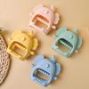Baby Silicone Teether Toys Cute Elephant Shape Teether Gum Pain Relief Teether Toys Children Sensory Puzzle Toys