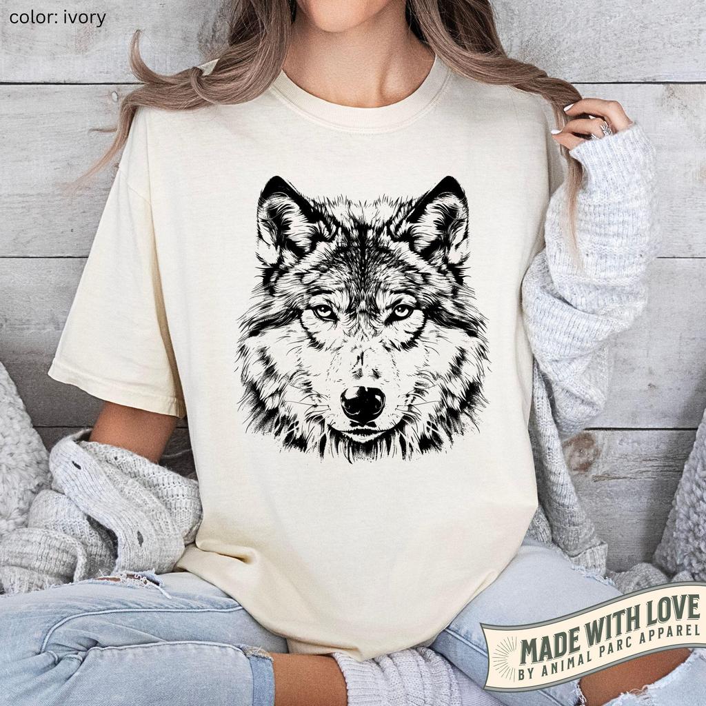 Plus Size Summer Womens Full Moon Wolf TShirt Cotton Breathable Stylish Versatile Street Style Oversized
