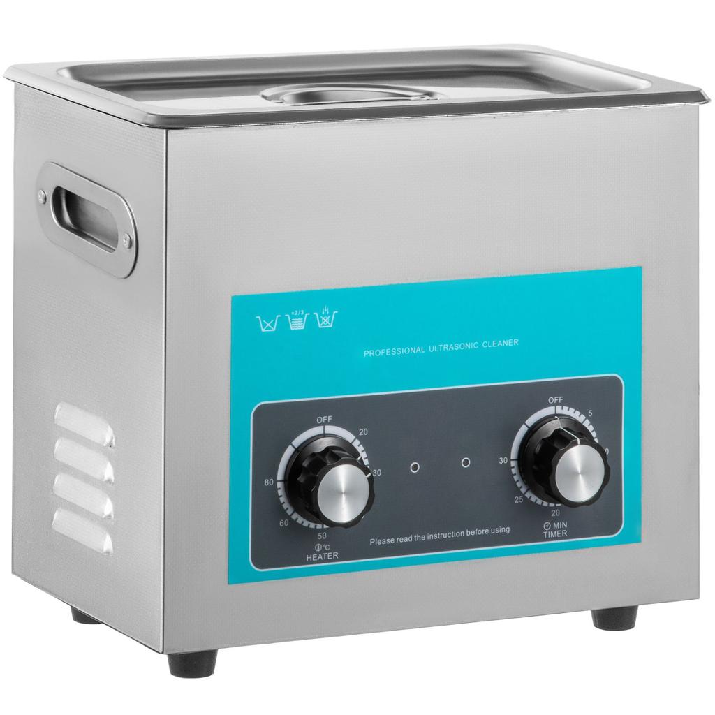 VEVOR 6.5L Ultrasonic Cleaner Jewelry Cleaner with Heater Timer for Jewelry Cleaning Knob Control Eyeglass Rings Dentures Music Instruments