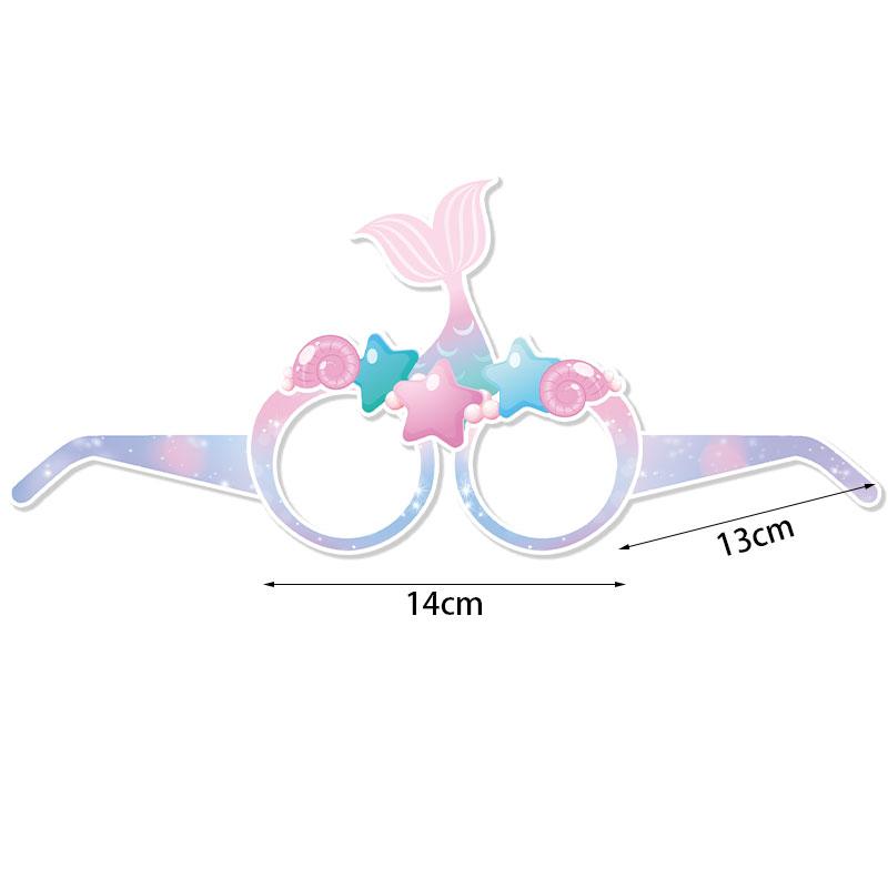 12 шт. бумажные стаканы для вечеринки в стиле русалки, фотоочки с изображением русалки, подводные принадлежности для вечеринок, сувениры для детских дней рождений