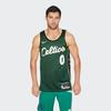 Nike Сплошной цвет Бостон Селтикс Джейсон Татум Нет. 0 Баскетбольная майка Мужские топы Зеленые DO9586-332