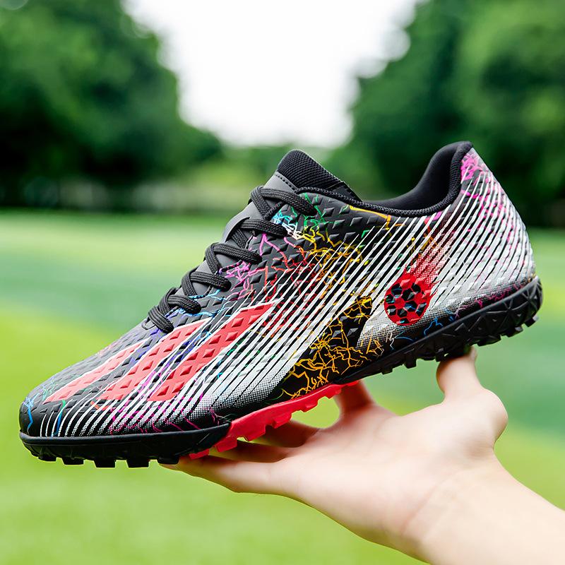 Детские футбольные бутсы большого размера с низким верхом, для мальчиков и девочек, с шипами и длинными шипами