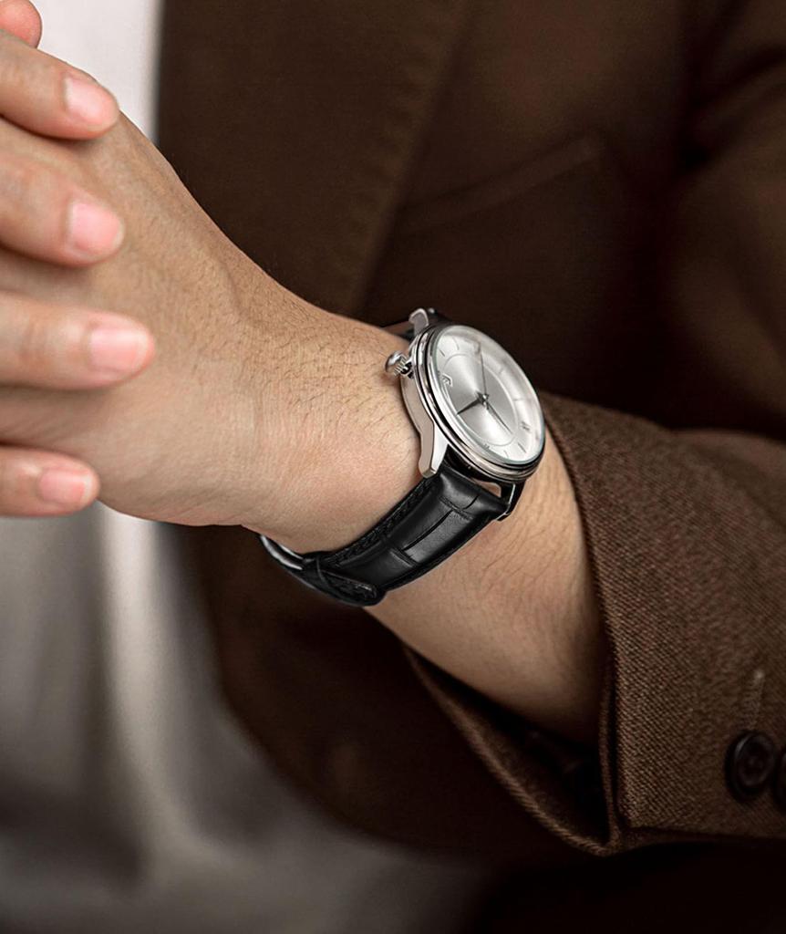 Кожаный ремешок для часов, ремешок из натуральной кожи, ручной работы, узор из крокодиловой кожи, сменный ремешок для часов, унисекс, быстросъемный, Watchist Classic