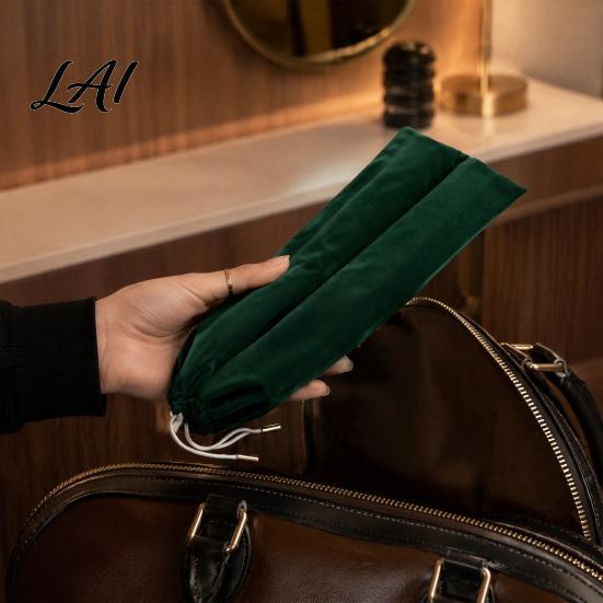 Mahjong Tile Pusher Storage Case Rack And Bag Soft Suede Drawstring Travel Friendly Bag Pouch Compact Protective Sleeve for Standard Accessories