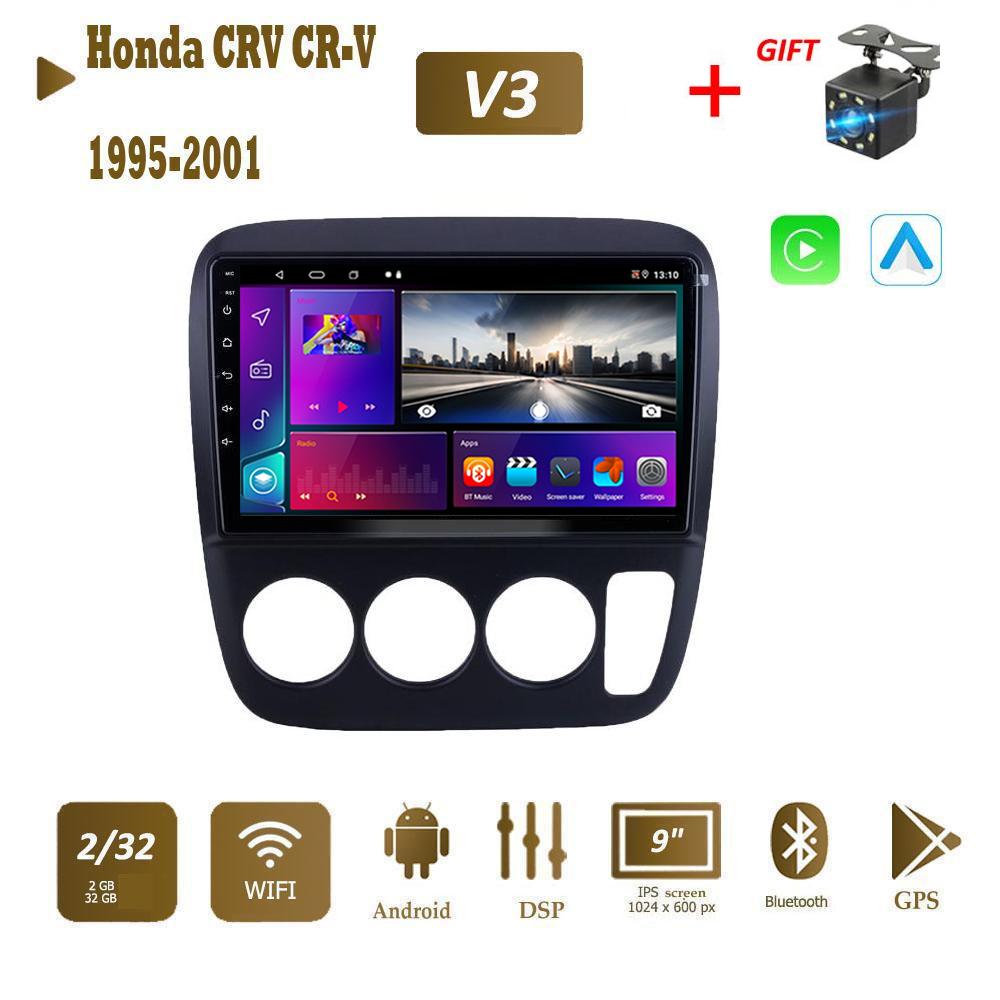 icreative Автомобильное радио на Android 11 для Honda CRV CR-V 1995-2001, автомобильный мультимедийный видеоплеер, GPS-навигация, авторадио, стерео, автомобильное радио, 2 Din