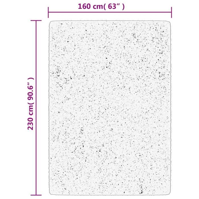 VidaXL Tapis à Poils Courts Doux et Lavable, Moquette de Sol, Tapis de Zone, Carpette de Salon Salle de Séjour Chambre, 375060