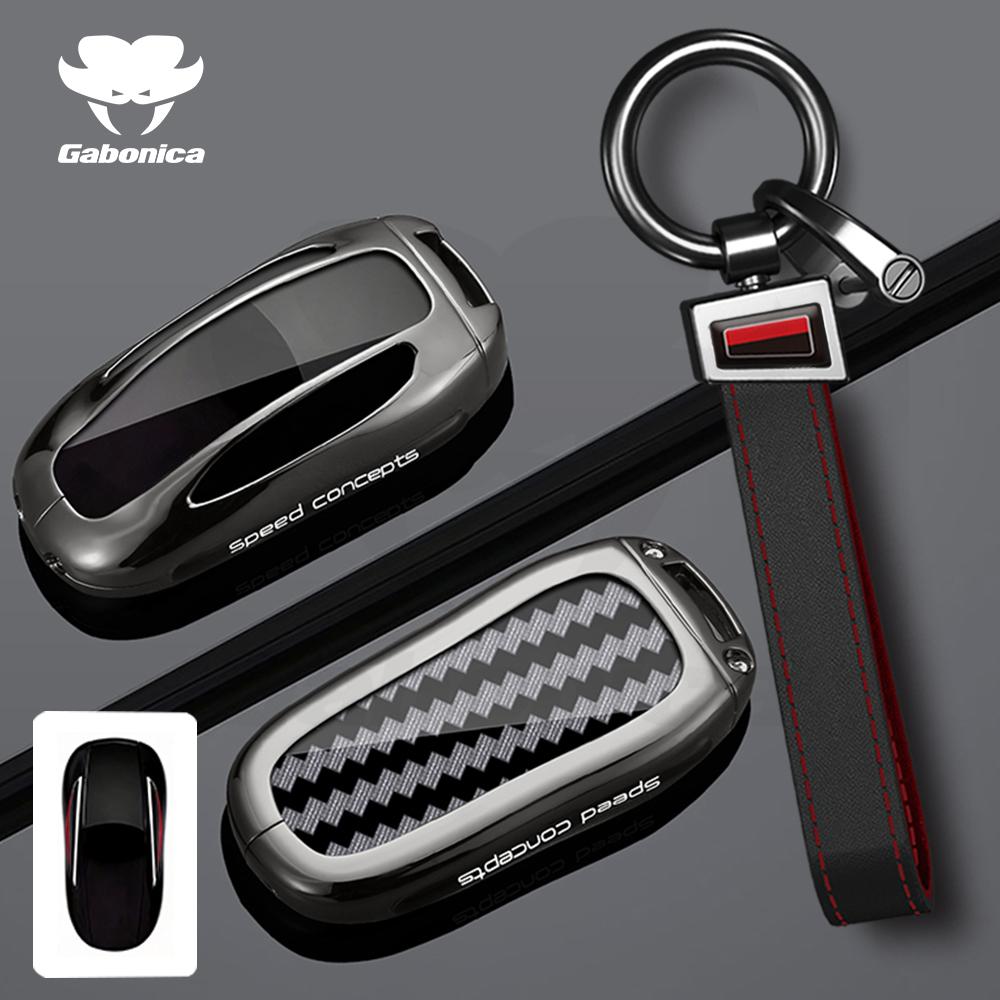 Новый чехол-держатель для брелока автомобиля Shell Holder для Tesla Model S Model 3 Model X из цинкового сплава, крышка для умного ключа, аксессуары-брелок