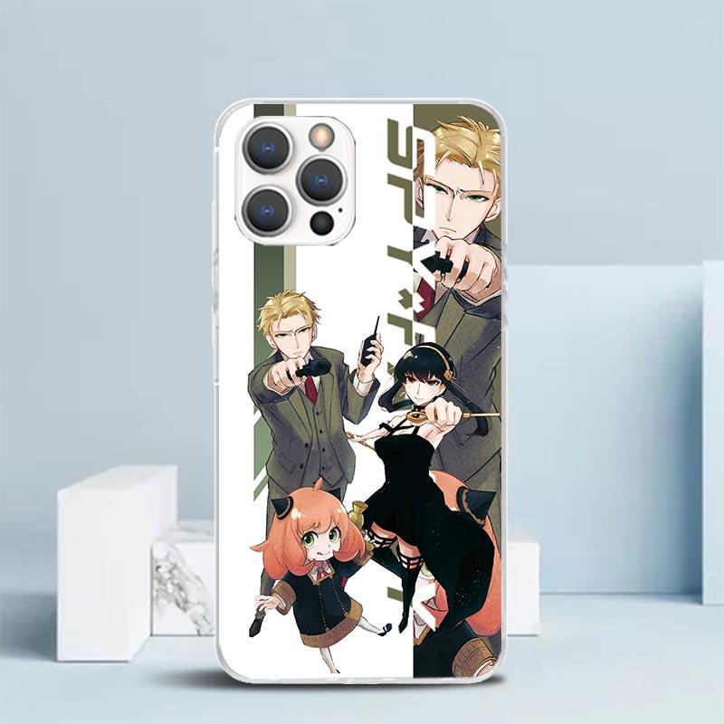 Чехол для телефона Аня из аниме Семья шпиона Для iPhone 16 17 Air 16E 15 14 Plus 13 Mini 12 11 Pro Max 7 8 + SE 2020 Мягкий ТПУ Задняя крышка 16