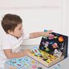 Children's Wooden Magnetic Animal Puzzle and Drawing Board