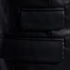 Мужская кожаная куртка Мужская верхняя куртка Slim Fit Casual Leather Jacket