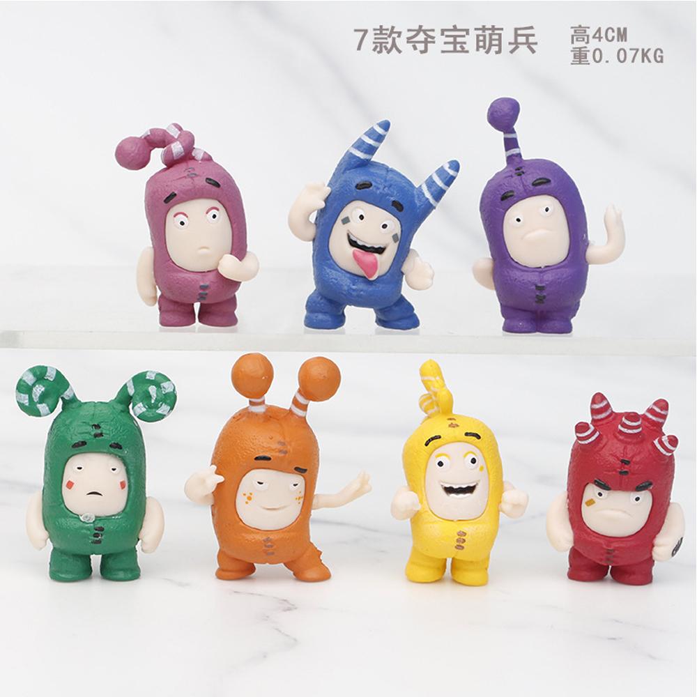 7 шт./комплект Милые Фигурки Действия Oddbods Игрушки 4 см