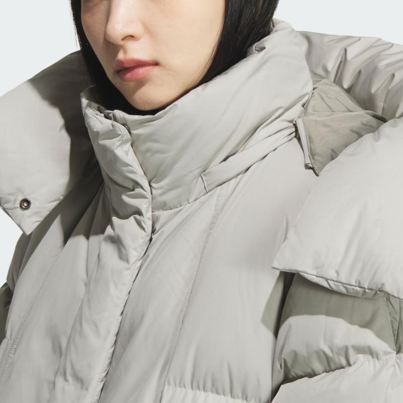 adidas FOS FW25 Куртка пуховик в стиле будущего Женская куртка Однотонная KC5800