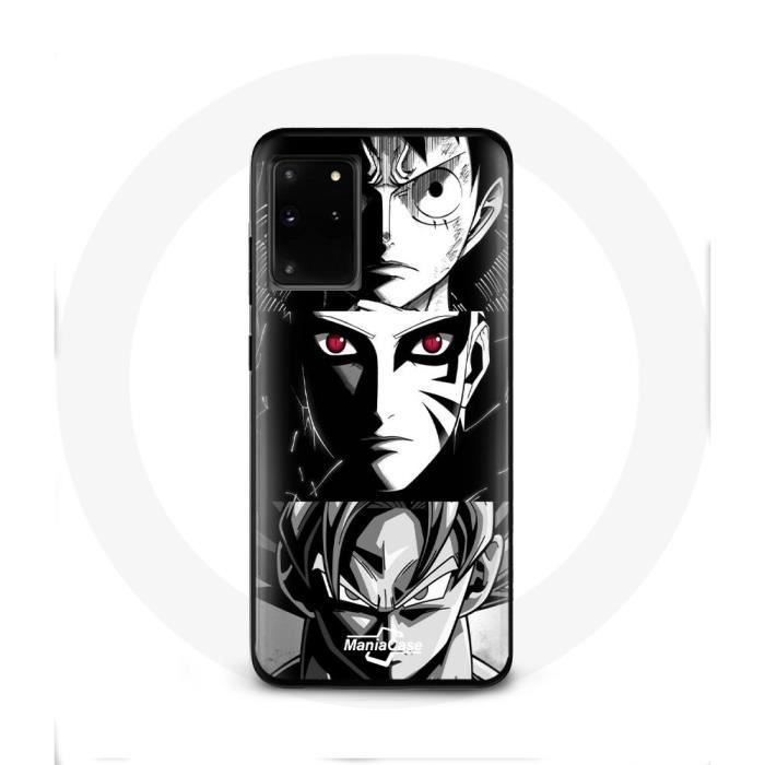 Coque - Maniacase - Samsung Galaxy S11 Plus - Noir et blanc - Anime manga - Souple