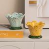 Painted Ceramic Tealight Candle Cups Minimalist Design Nordic Candlestick  Dining Table Decoration