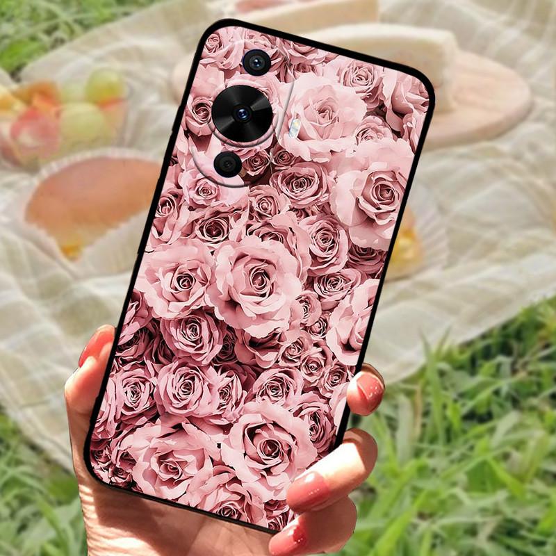 Для Huawei nova 12s Чехол Защитный Силиконовый Мягкий Черный Бампер Funda Coque для Huawei nova 12s Защитная Задняя Панель Телефона