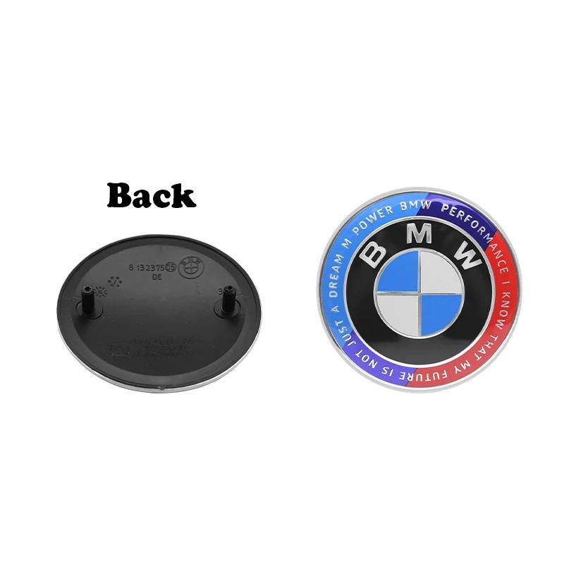 ta122Pcs 74mm 82mm Car Hood Emblem Front Bonnet Logo Trunk Badge Accessories For BMW E90 E46 F10 F30 E87 F20 G20 E60 E61 F25 E36 X3