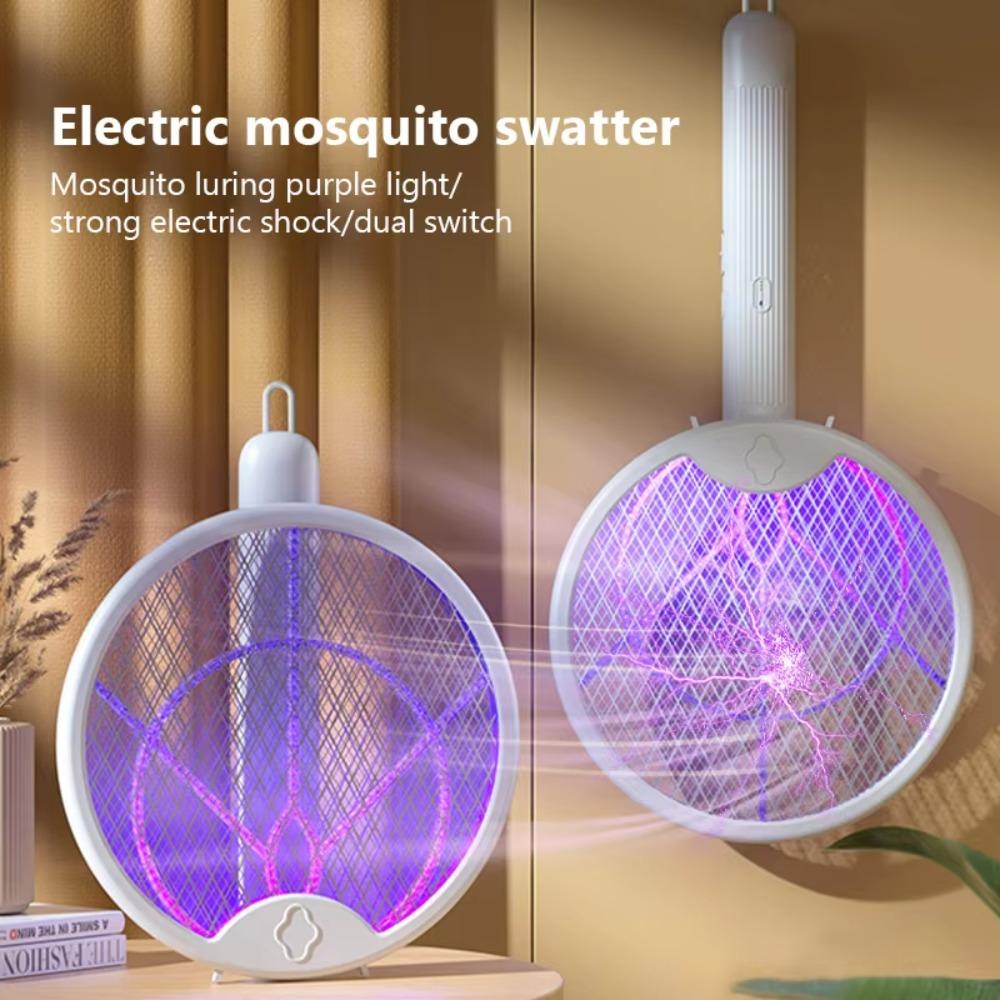 Handheld Foldable Mosquito Killler USB Charging Fly Swatter Electric Mosquito Killler  Bedroom