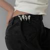 Waistband Jean Buttons for Loose Jeans Y2K Butterfly Pants Button Tightener   Women