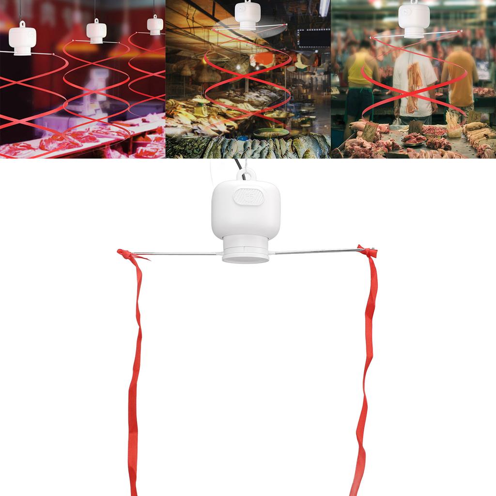 Fly Deterrent Fan Quiet Small Fly Hanging Fan Food Fan Deterrent Device for Picnic Restaurant Party Home BBQ