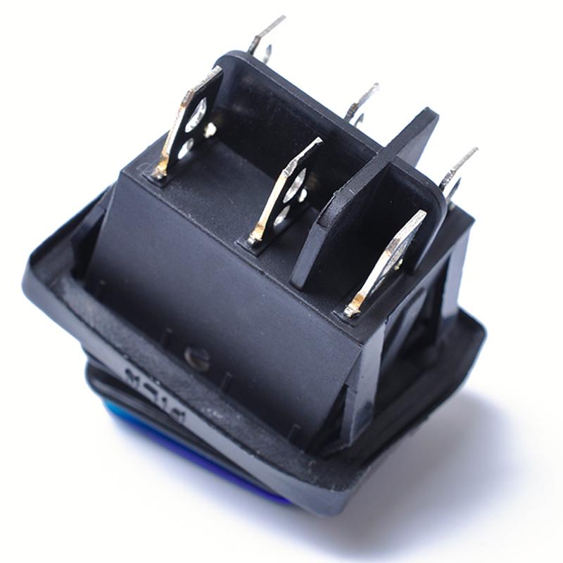 Вкл-Выкл-Вкл 6-контактный 12 В Автомобильный Лодочный светодиодный кулисный переключатель с фиксацией водонепроницаемый переключатель