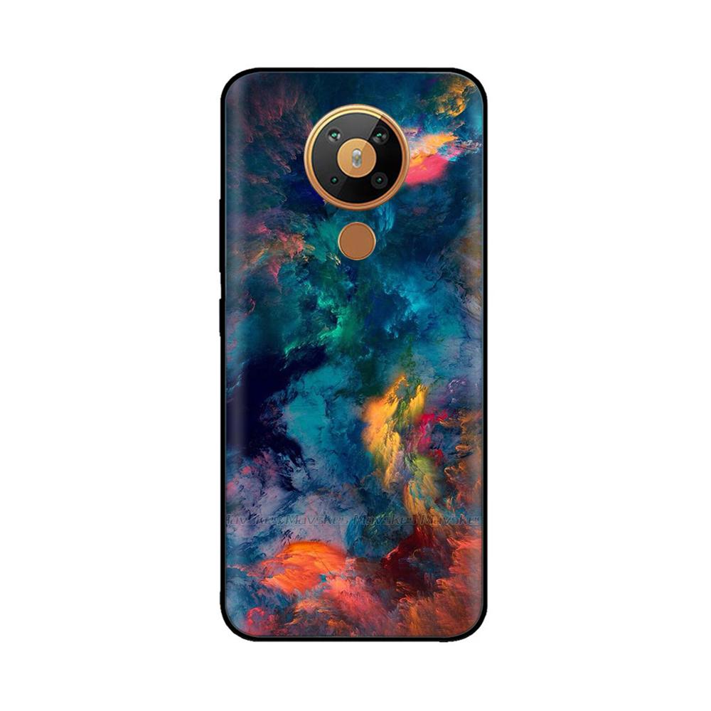Для Nokia 5.3 Силиконовый Чехол Мягкая ТПУ Задняя Крышка для Nokia 5.3 3.4 Бампер Печатный Силиконовый Чехол для Nokia3.4 Nokia5.3 Телефон цветок
