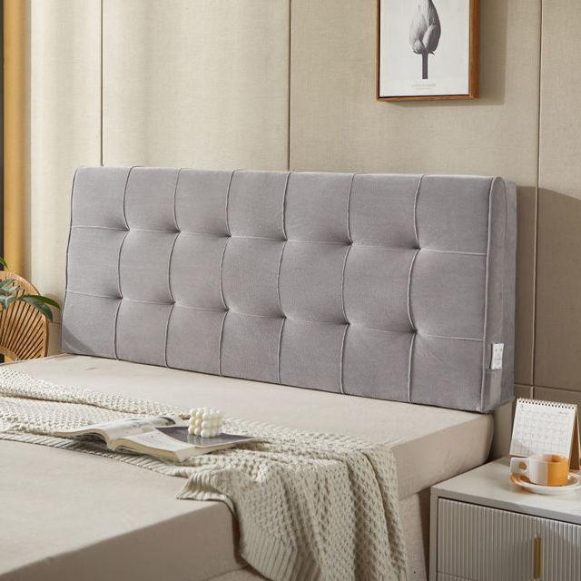 Современная прикроватная подушка с высоким отскоком, подушка для головы, все включено, королевский размер, короткий плюшевый чехол для изголовья с губчатым изголовьем