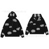Unisex Hooded Sweatshirt Jogger Pants Set With Letter Print Fleece-Lined Cotton Blend Streetwear Winter Outfit