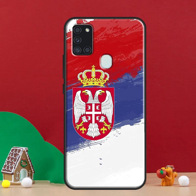 Flag of Serbia Serbian Cover For Samsung Galaxy A54 A34 A14 A32 A12 A22 A52 A72 A13 A33 A53 A50 A52S A51 A71 Back Case
