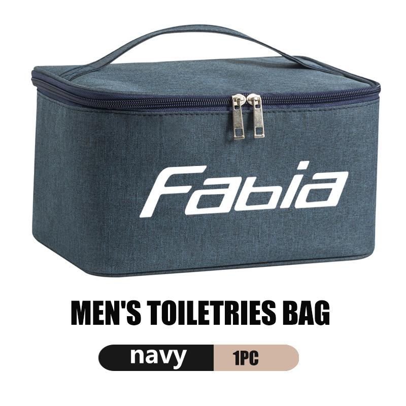 AAABS1 Large Capacity Car Logo Toiletry Bag Travel Storage Box Auto Accessories For Skoda Fabia Kamiq Superb Scala Enyaq-iV MK3 VisionS