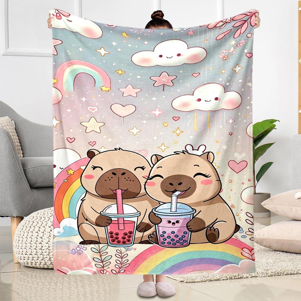 1pc Heart Shaped Bears Blanket Comfortable Soft Lightweight Perfect for Travel Camping Picnics Sofa Office bedroom Gift for Friends