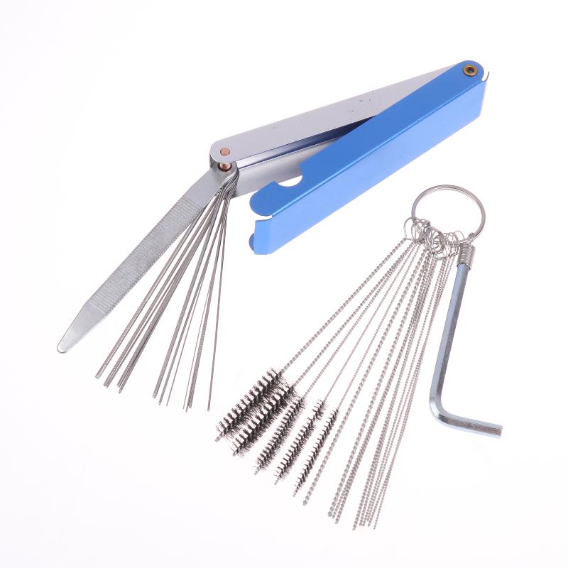 1 Set Cleaner Tool Carburetor Carbon Dirt Jet Remove Cleaning Needles Brushes For Automobile Motorcycle Atv Welder Carb Chainsaw