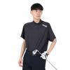 [Pin Apparel] Men's Short Sleeve High Neck Shirt (One Pocket Logo)  Golf Innerwear  621-5167201 010Black LL