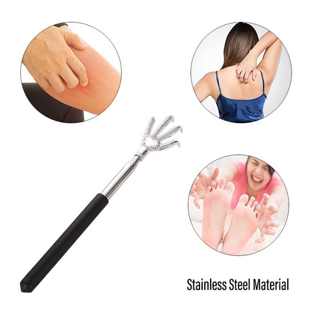 1 шт. Телескопическая чесалка для спины «Орлиный коготь» из нержавеющей стали, массажер для спины, инструмент для чесания тела