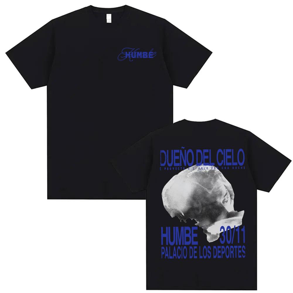 HUMBE DUEÑO DEL CIELO 2026 New Album T Shirts Mens Clothing Fashion High Street Tshirts Summer Classic Short Sleeve Tshirt