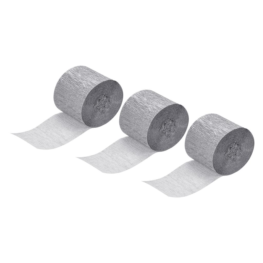 3/6pcs Vibrant Crepe Paper Streamers Party Streamer Decorations 1.37" for Various Birthday Party Wedding Festival Decorations