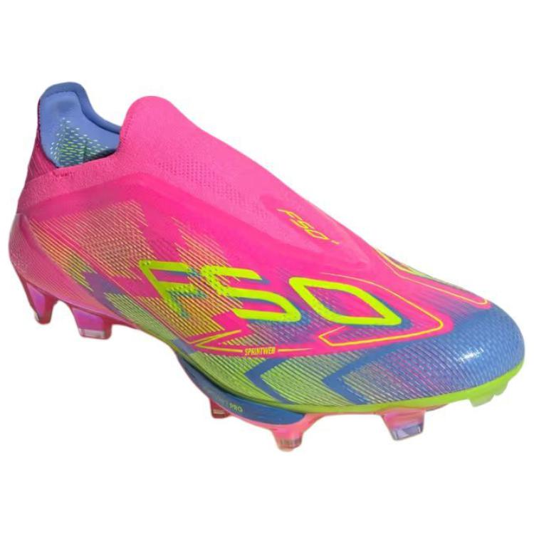 Adidas F50+ Elite Laceless FG Mystic Victory Pack  Unisex Sneakers Pink Lucid-Pink Lucid-Lemon JH6414