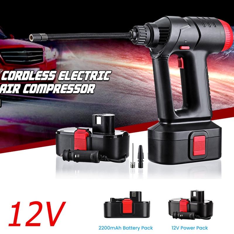 12V 160PSI Cordless Air Compressor Portable Tire Inflator Auto Hand Held Air Pump Digital LCD Rechargeable for Car Bike