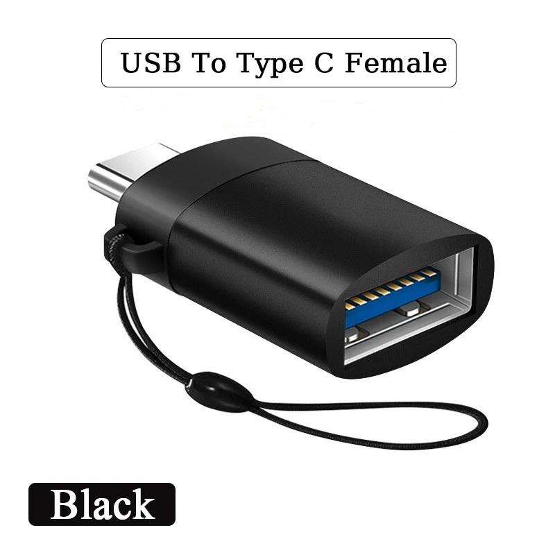 2PCS USB 3.0 To Type C OTG Charger Adapter Connector Type-C to USB Male To Type-c Adapt Converter for PC MacBook Car USB ipad 3