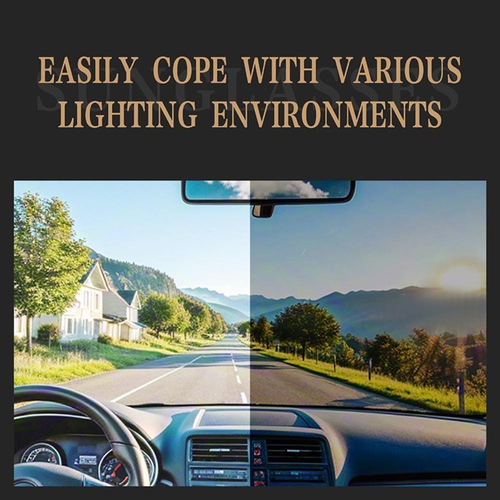 ND Filter Polarized Sunglasses ND2-400 Fishing Sunglasses Adjustable Dimming Glasses Outdoor