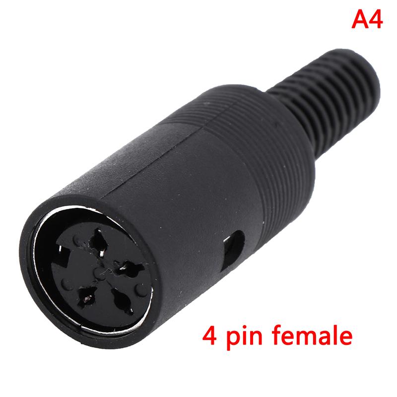 DIN Plug Socket Connector 3/4/5/6/7/8 PIN Male/Female Chassis Cable Mount