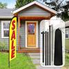 2 Sets Sale Themed Swooper Flag with Storage Bag Flagpole Kit and Ground Stake, 7 ft Sale Banner Feather Flag for Retail Store Business Advertising