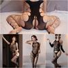 1/4pcs Sexy Lingerie Exotic Body Stockings Fishnet Cut Out Lingerie Mesh Bodysuit One Piece Babydoll Rave Outfits SIMPLEJEWEL