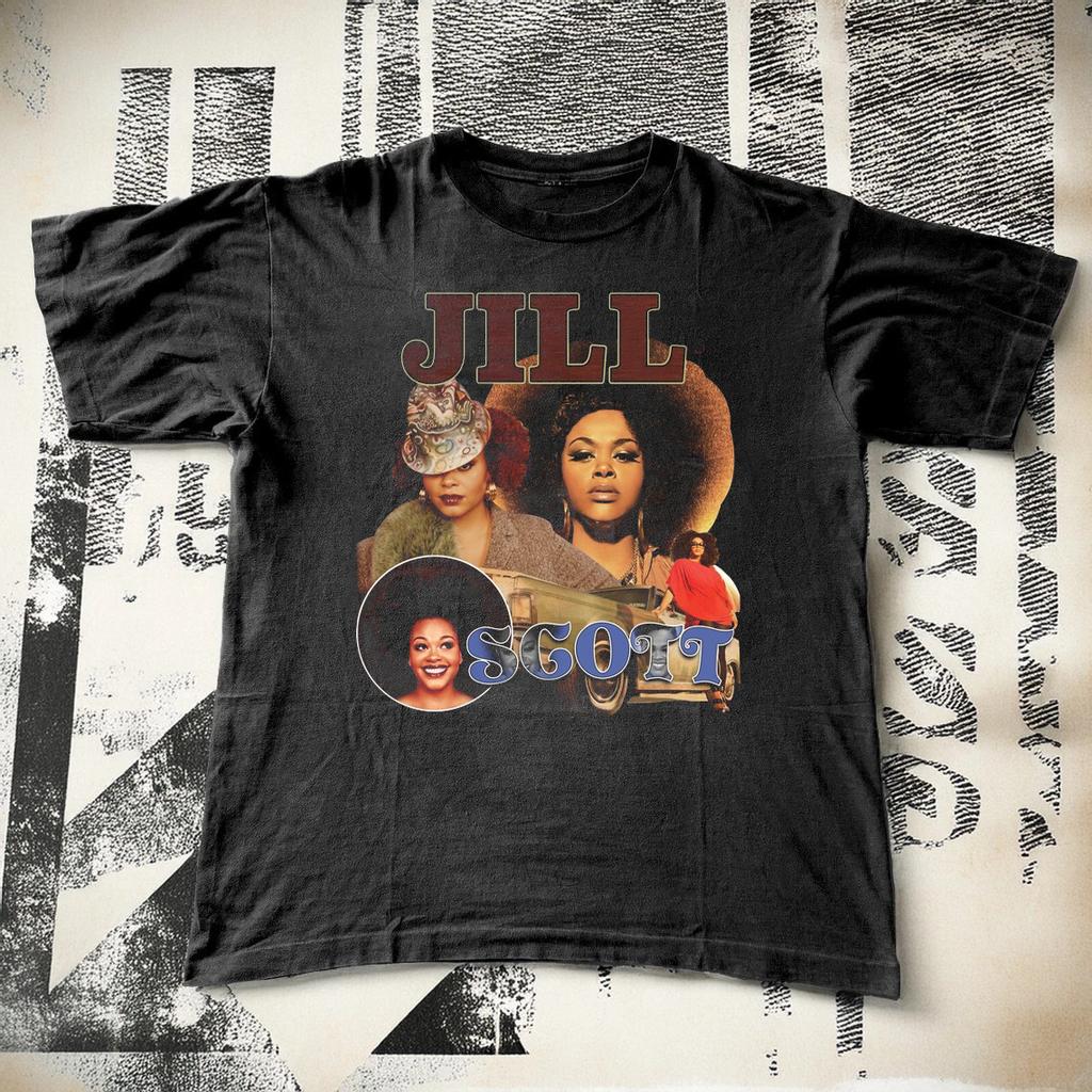 Jill Scott Black Cotton Shirt All size S-5XL CL561