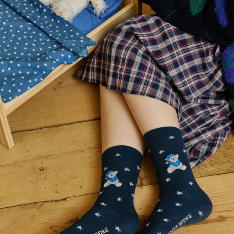 SOCKS APPEAL pajama teddy in the stars