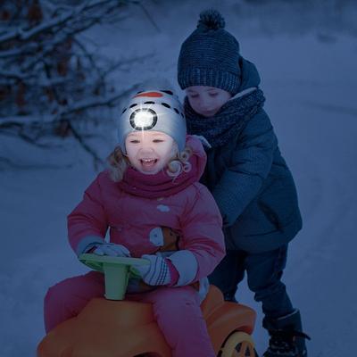 Светодиодная вязаная шапка для ночного бега