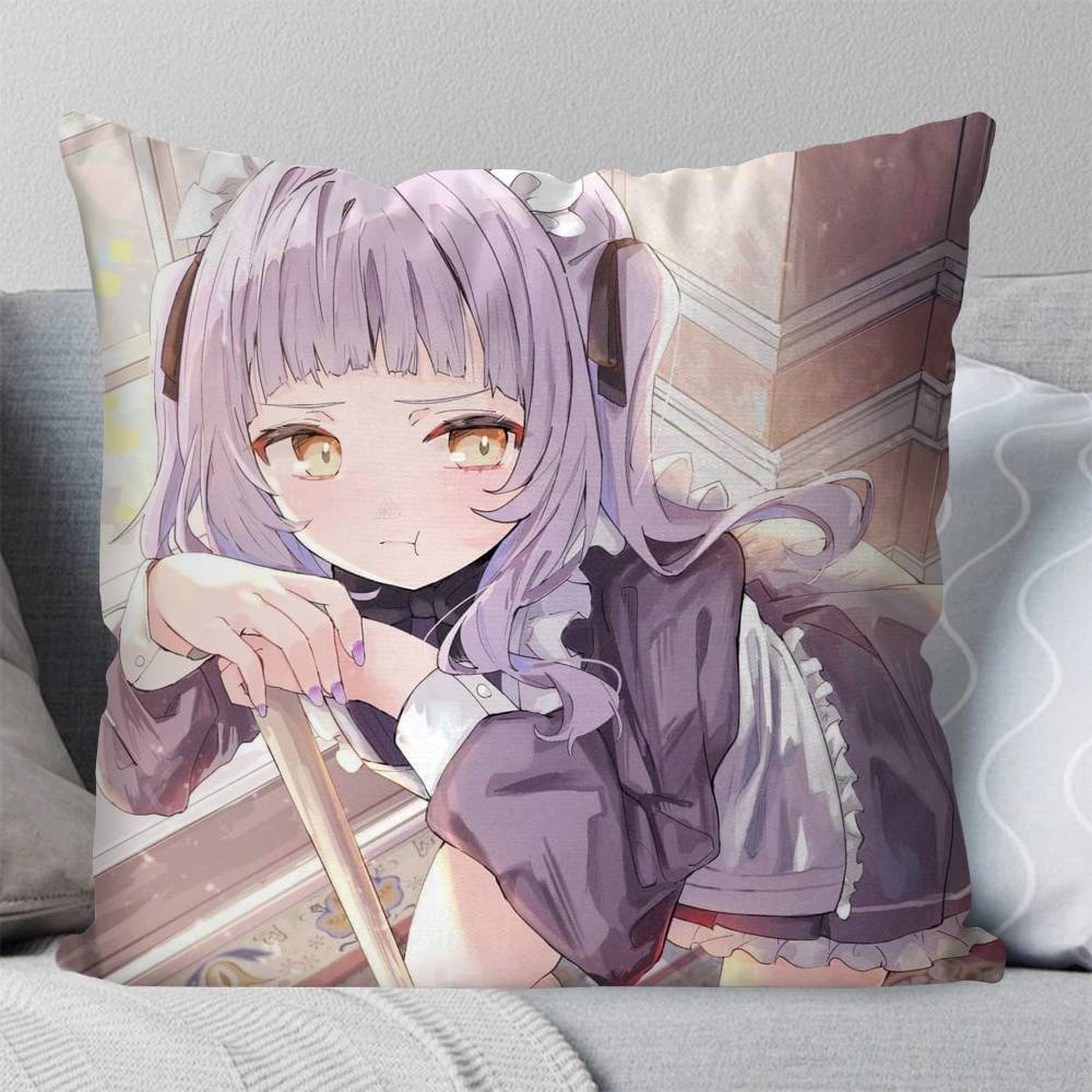 Murasaki Shion Anime Hhololive Pillow Case Fashion Square Pillowcase Bedroom Sofa Room Ins Decoration Leisure